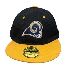 LA Rams Los Angeles NFL Football New Century Logo Snapback Hat Adjustable NWOT